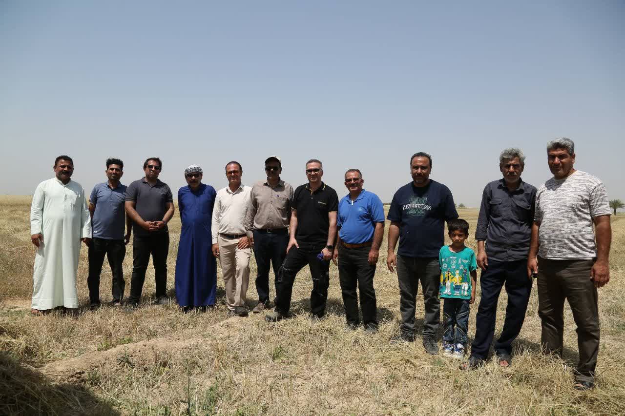 تست میدانی کمباین غلات برند NEWHOLLAND مدل TC5.90 وارداتی شرکت « اصفهان ماشین اسپادانا»